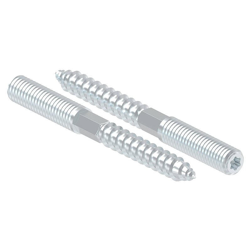 Stockschraube M8x80mm, Stahl verzinkt