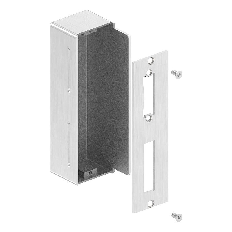 Edelstahlgegenkasten eckig, für Abstand 72mm, 50mm, V2A