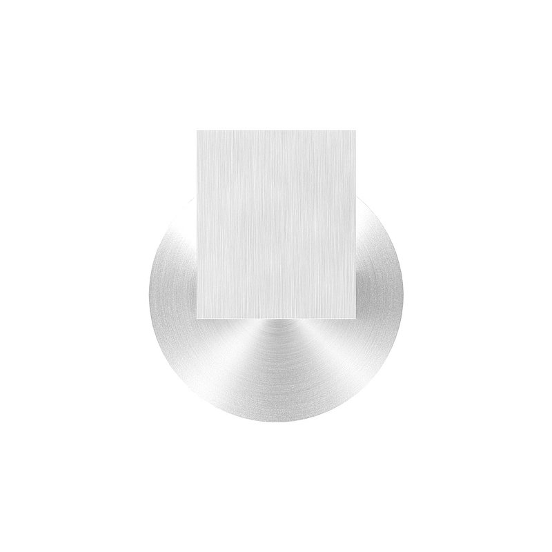 Sensa Design 1, raccordement plat , pour montage sur verre, V2A