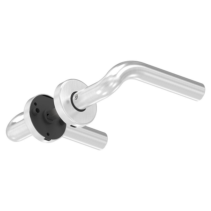 Paire de poignée de porte, pivotante, V2A