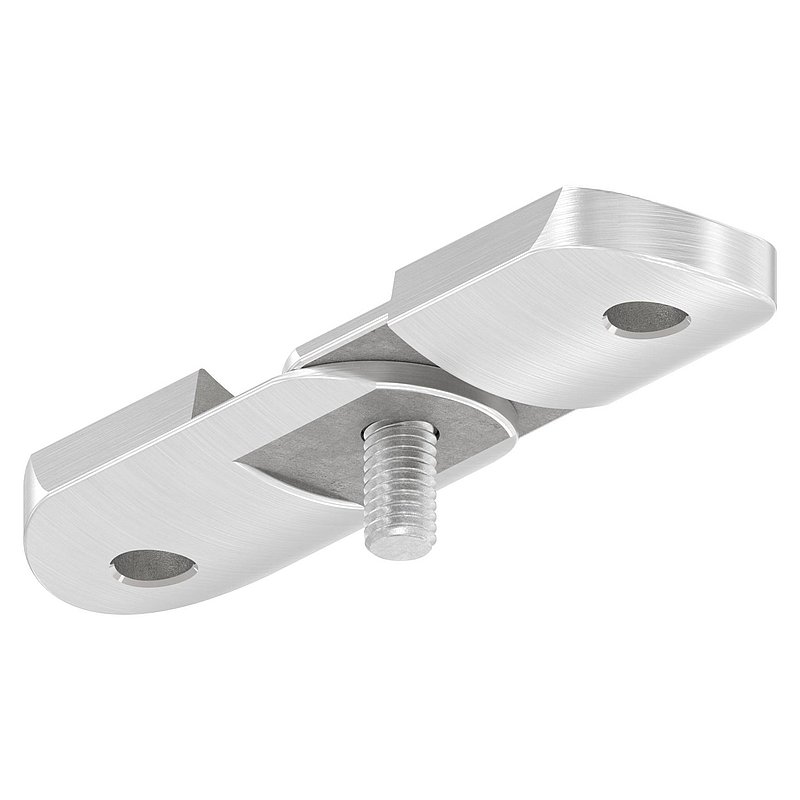 plaque de raccordement de mains courantes réglable, 42,4mm, V2A