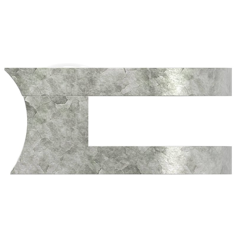 Pince à verre modèle 30, jonction: 42,4mm, zinc brut