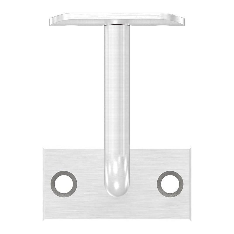 Handlaufhalter mit Handlaufanschlussplatte 42,4mm (Ronde und Bügel verschweißt), V2A