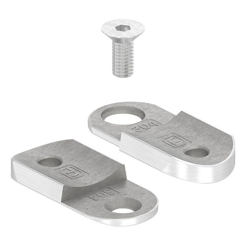 plaque de raccordement de mains courantes réglable, 42,4mm, V2A