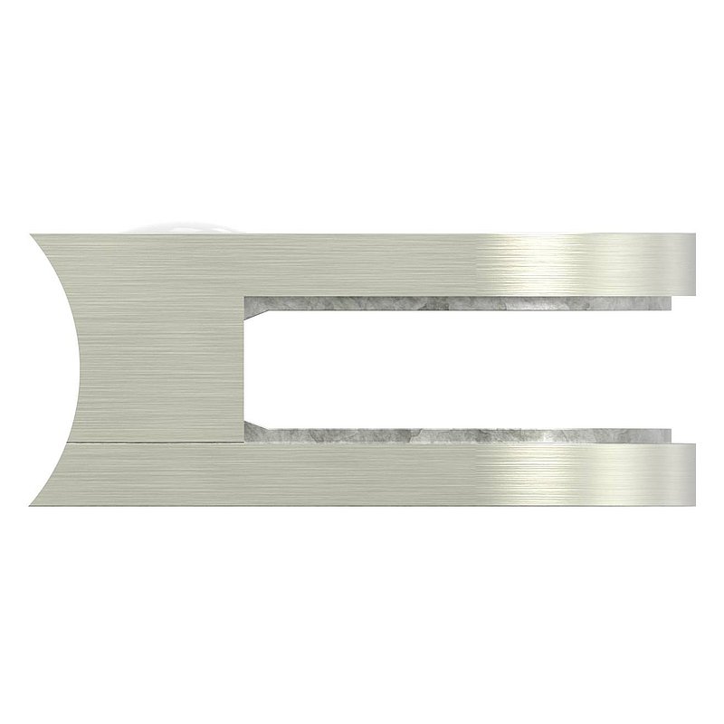 Glasklemme Mod. 12, Anschluss: 42,4mm, VA-Effekt