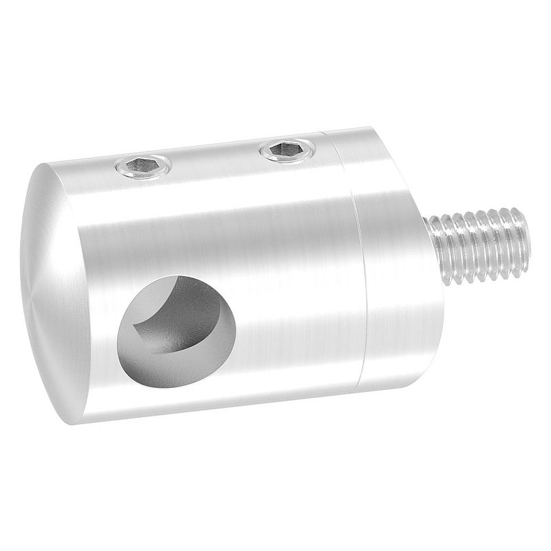 Querstabhalter für 48,3mm Rohr, 10,2mm Bohrung, V2A