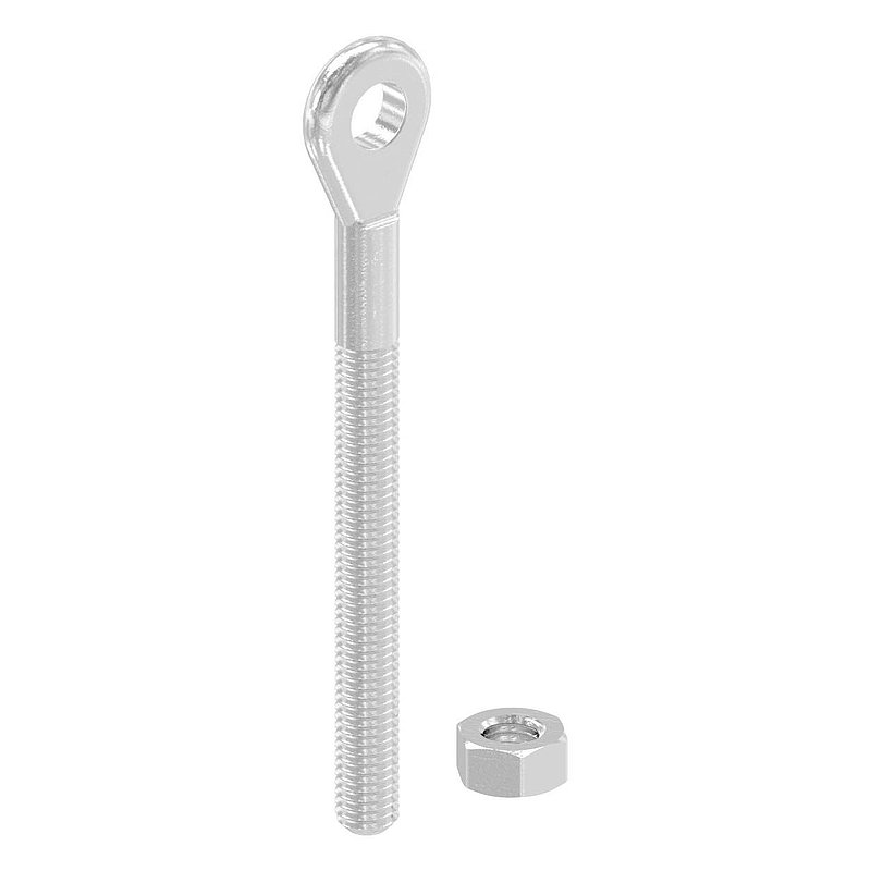 Eye ends with M5 thread, AISI316