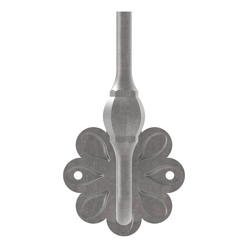 Handlaufträger mit Ronde 93mm, flach