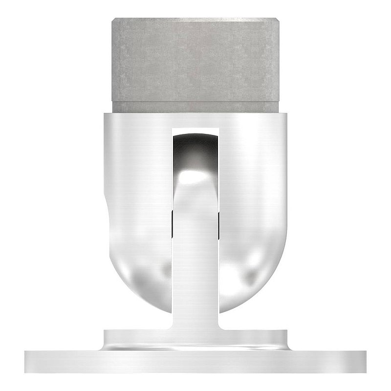 Fixation murale articulée, pour tube Ø 48,3x2,0mm, V2A