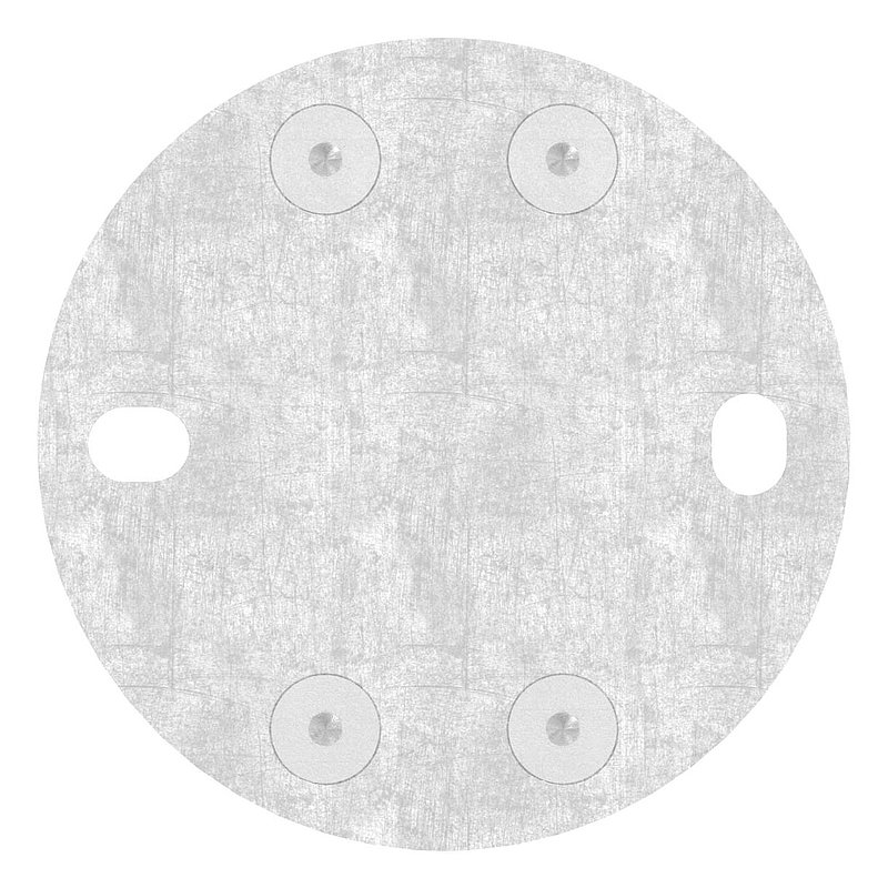 Wandbefestigung für Geländerpfosten 42,4mm, V4A