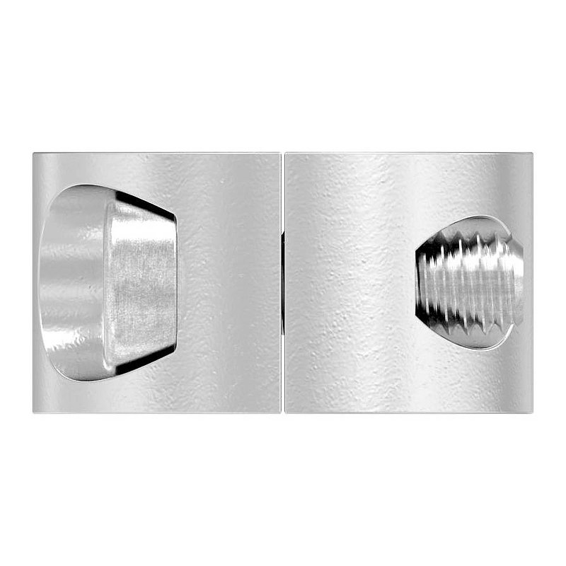 Rundklemme 2-teilig für Seil Ø 5mm, V4A