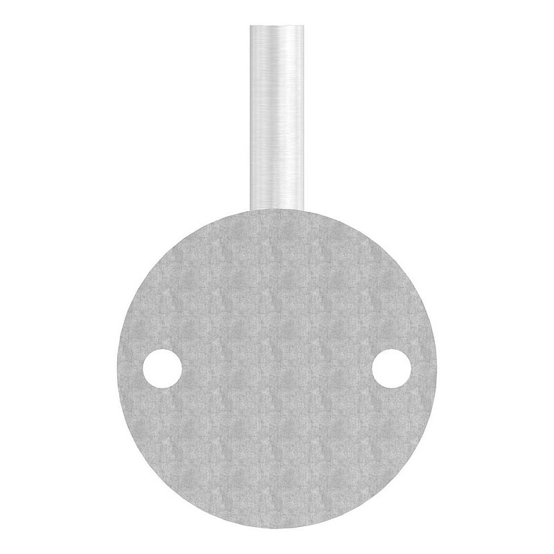 Handrail bracket for welding (round plate and bracket welded), AISI304