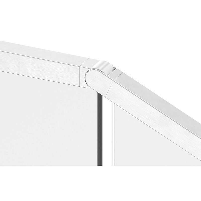 Flexible connector for 40x40mm square groove, AISI316