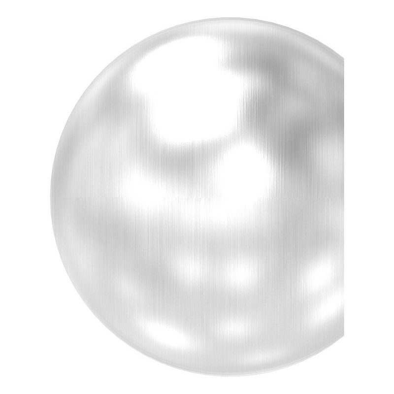 Rohrabschlusskugel hohl für 60,3mm Rohr, mit M8