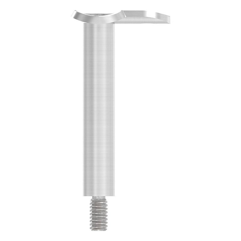 Stift Ø 14mm mit 90° Handlaufanschlussplatte für Rohr 42,4mm, V2A