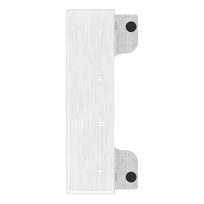 Gâche de serrure rectangulaire, acier inox, avec entraxe 72mm, à souder, 40mm, V2A