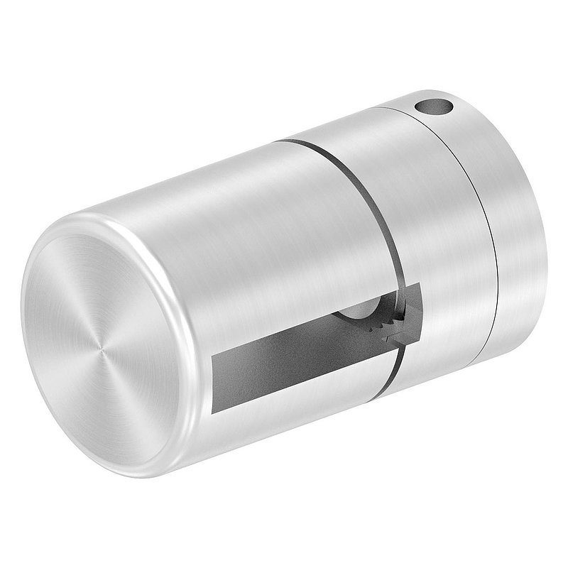 Brenk, support de base pour barreaux plats 30x6mm, ALU