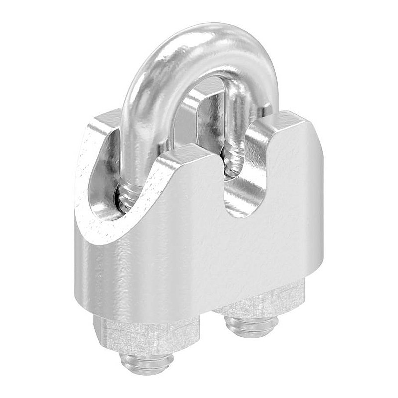 Serre-câble avec étrier pour câble 2mm, V4A