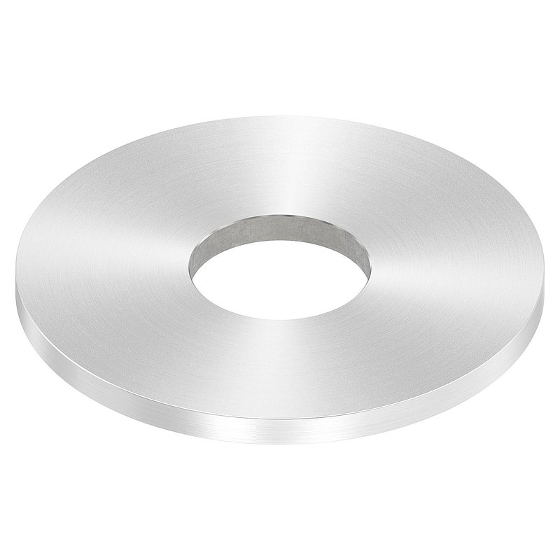 Ankerplatte Ø 100x6mm, mit Rundschliff, V2A