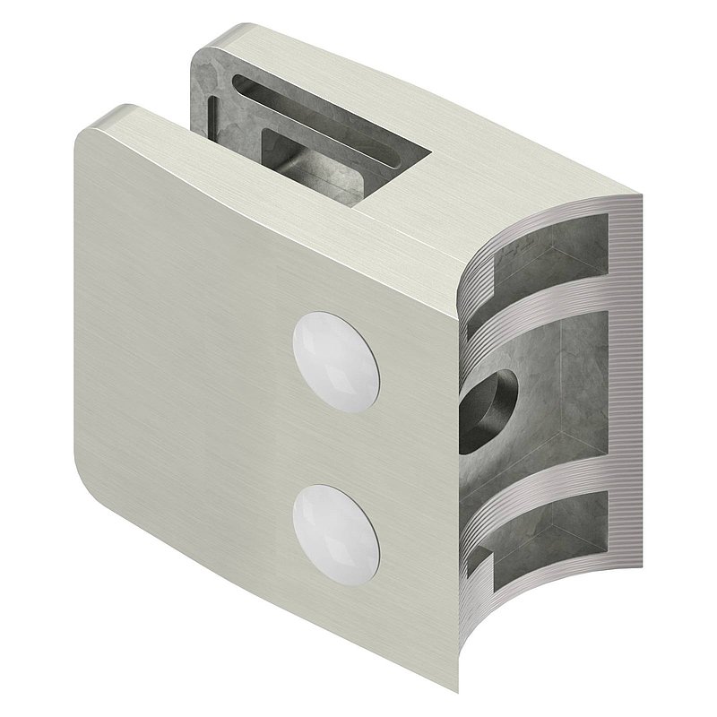 Pince à verre modèle 14, jonction: 42,4mm, aspect inox brossé