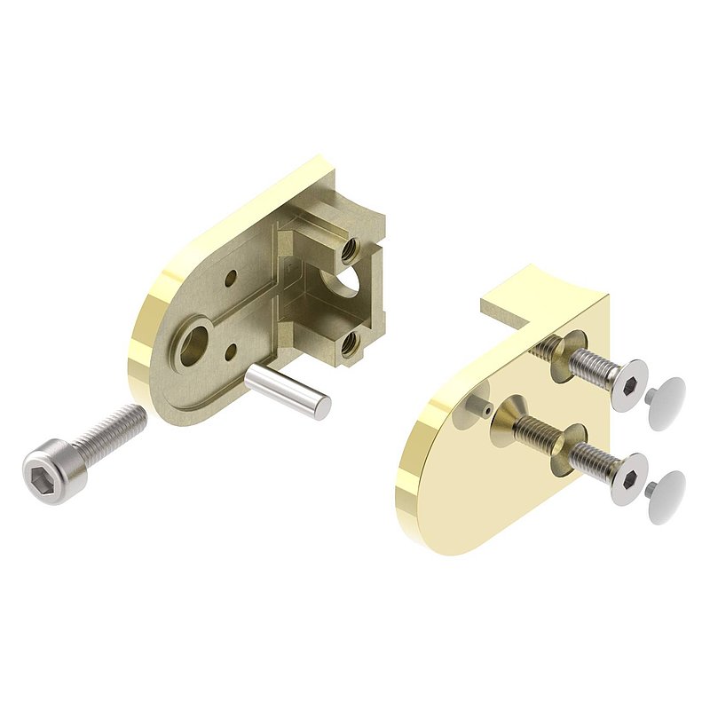 Pince à verre modèle 16, jonction: 42,4mm, laiton