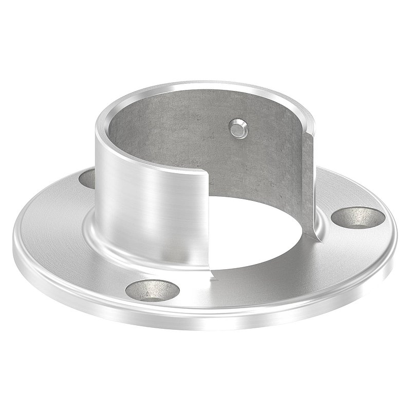 Embase murale pour tube à fond de gorge Ø 42,4mm, V4A