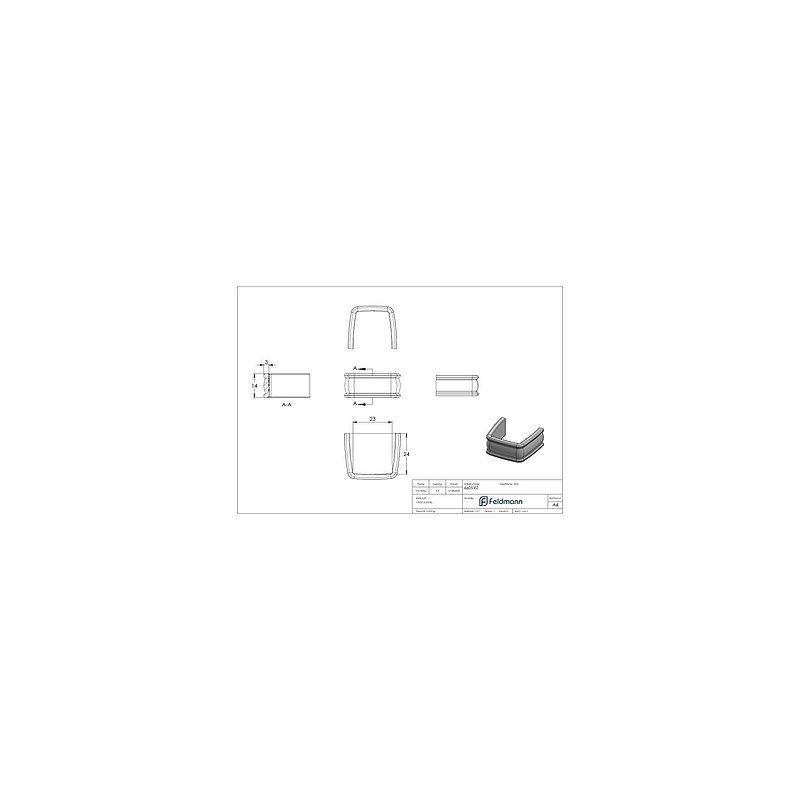 Single prefabricated waistband 14x3- 23/24