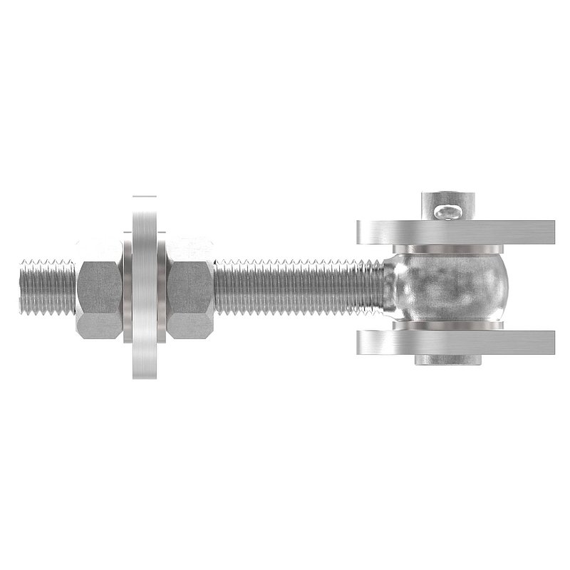 Gond 180° réglable, filetage M20, V2A