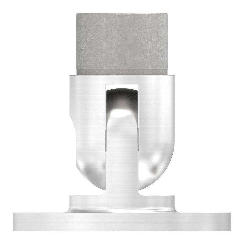 Wandhalter flexibel, für Rohr 33,7x2,0mm, V2A