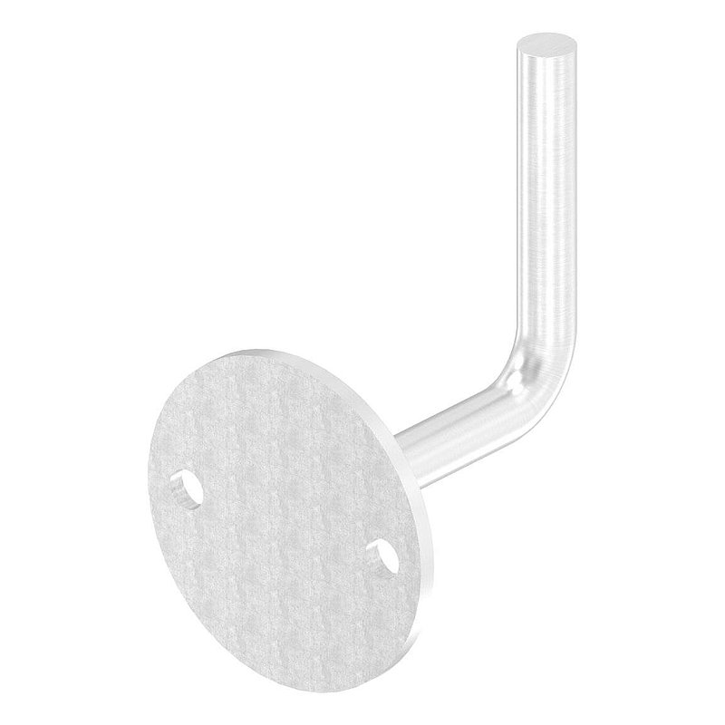 Handrail bracket for welding (round plate and bracket welded), AISI304