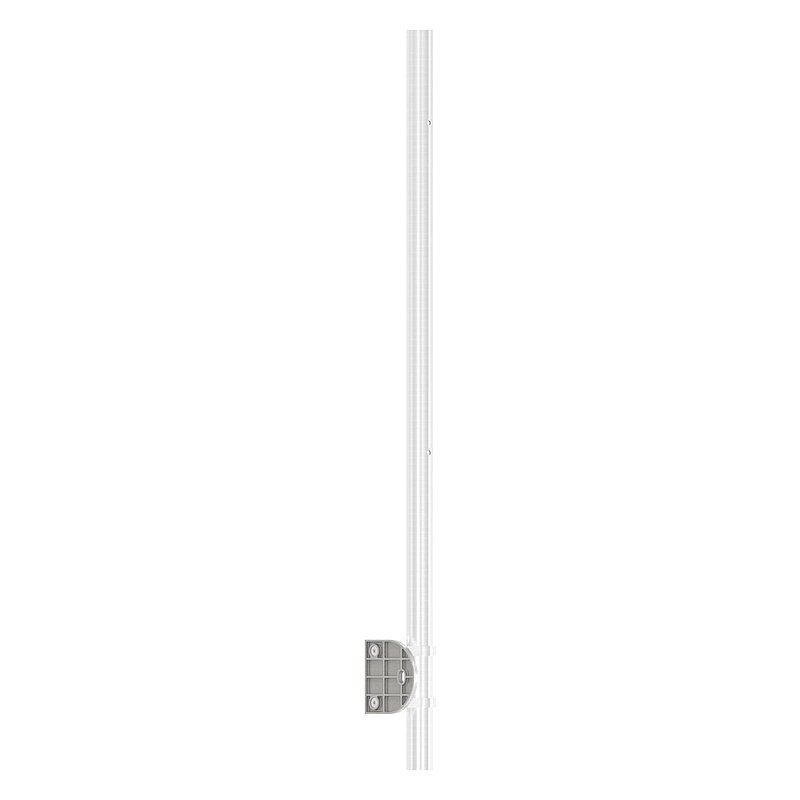 Edelstahlpfosten V2A zur Wandmontage für 90° Inneneck, H: 1190mm
