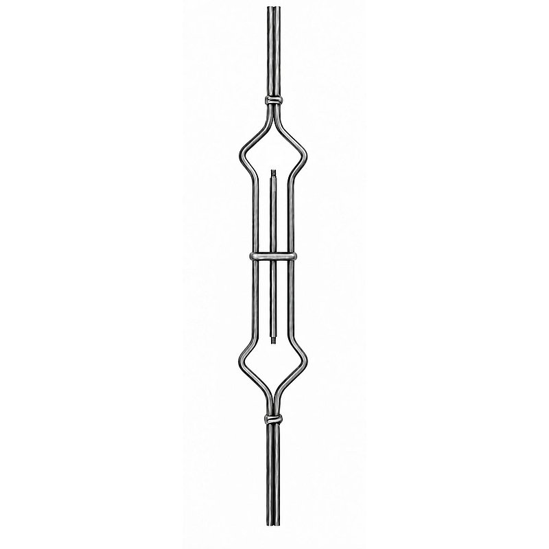 Designstab Ø 12mm, H: 950mm, für 2x Kugel 25mm