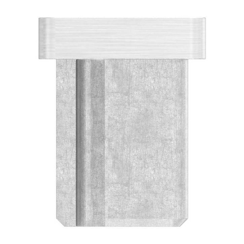 Push-in cap, for tube 60x20x2.0mm, AISI316