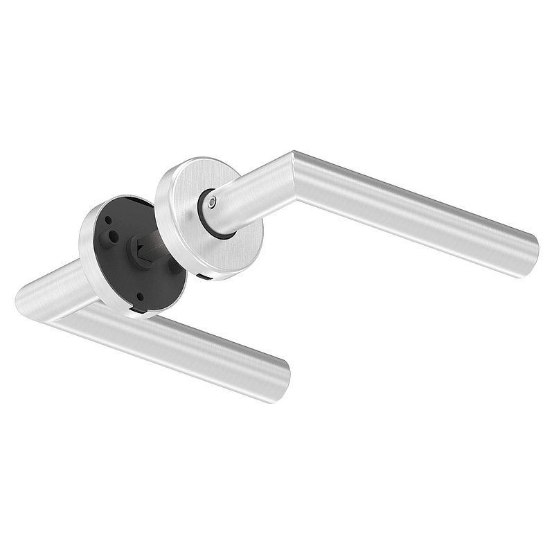 Paire de poignée de porte, pivotante, V2A