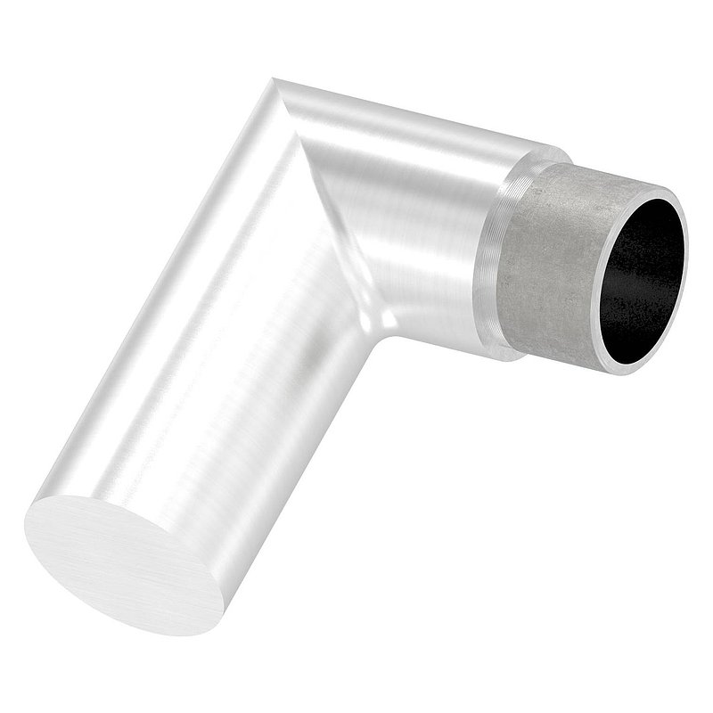 Endbogen 90°, für Rohr 33,7x2,0mm, V2A