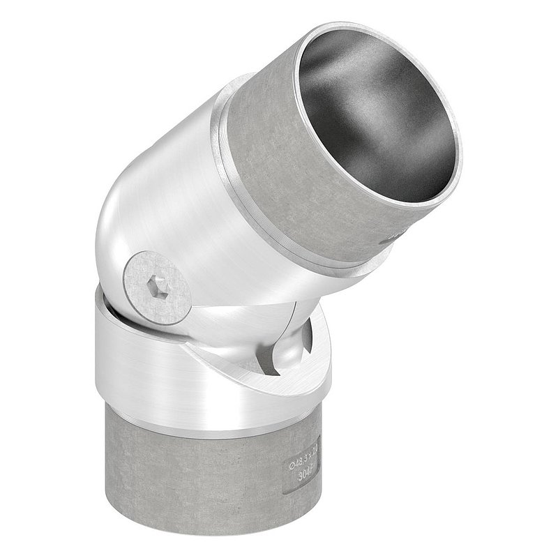Hollow joint for cable, for tube 48.3x2.0mm, AISI304