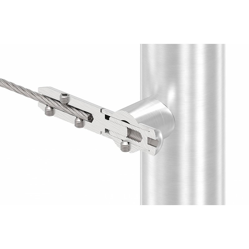 Cable holder for 4mm rope, AISI304