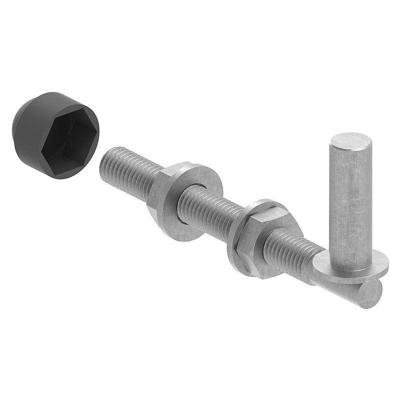 Kloben zum Durchschrauben für Ø 13mm, L: 120mm