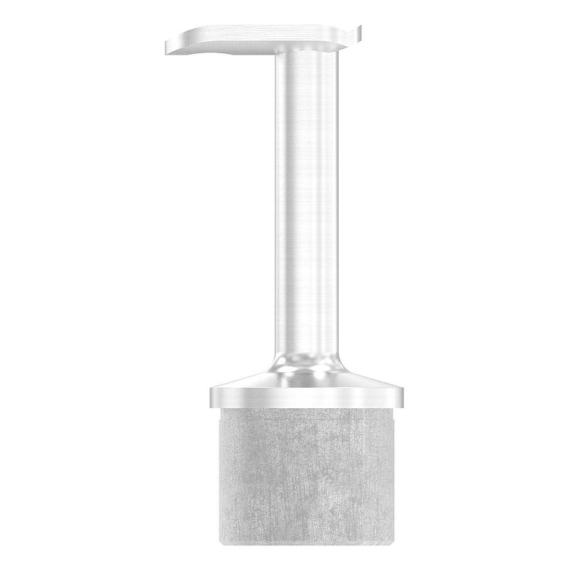 Tube end plug for tube 42.4x2.0mm, handrail connection plate 90°, AISI304