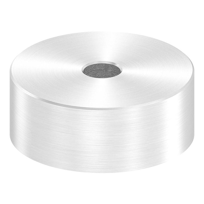 Unterteil Ø 52 mm, mit Durchgangsbohrung , t: 20mm, V2A