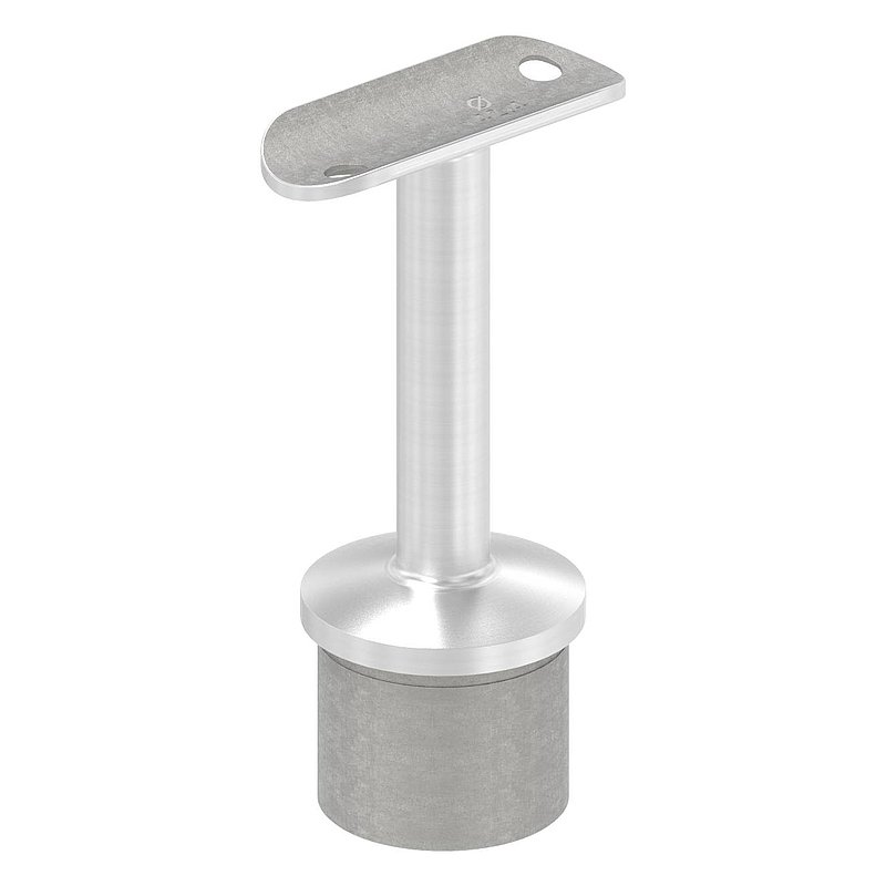 Rohrabschlussstopfen für Rohr 42,4x2,5mm, Handlaufanschlussplatte: 42,4mm, V2A