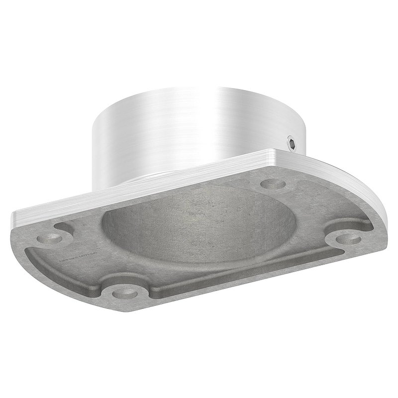 Wand- und Bodenanker, für Rohr 48,3mm, V2A