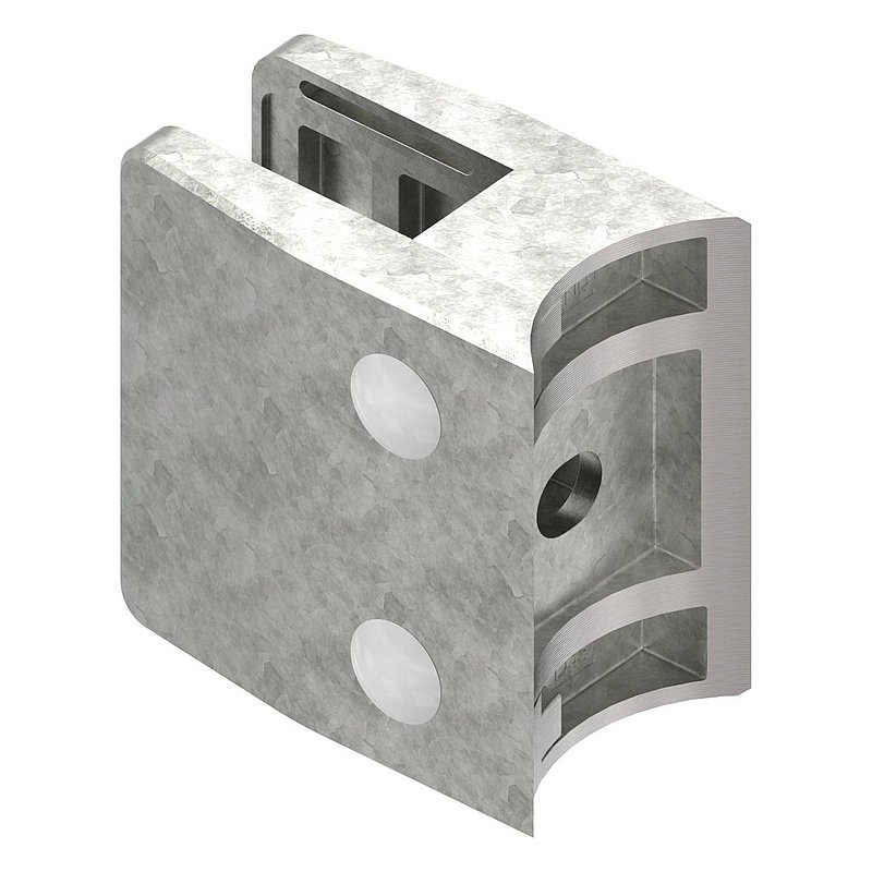 Pince à verre modèle 35, jonction: 48,3mm, zinc brut