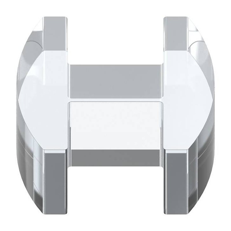 Glass leveller for all-glass railings, for glass 12.76 - 13.52 mm