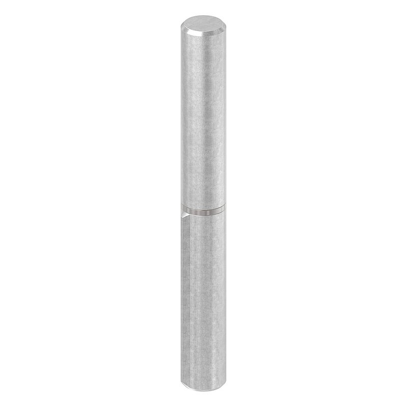 Anschweißband, L: 140mm, mit festem Stift, V2A