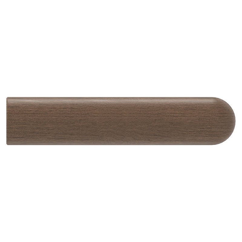 Holzhandlauf Nussbaum Ø 42mm, Länge 200mm, lackiert