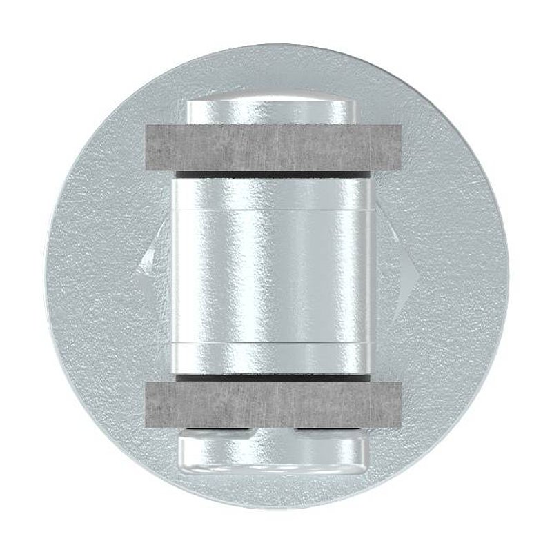 Gate hinge M18, galvanised