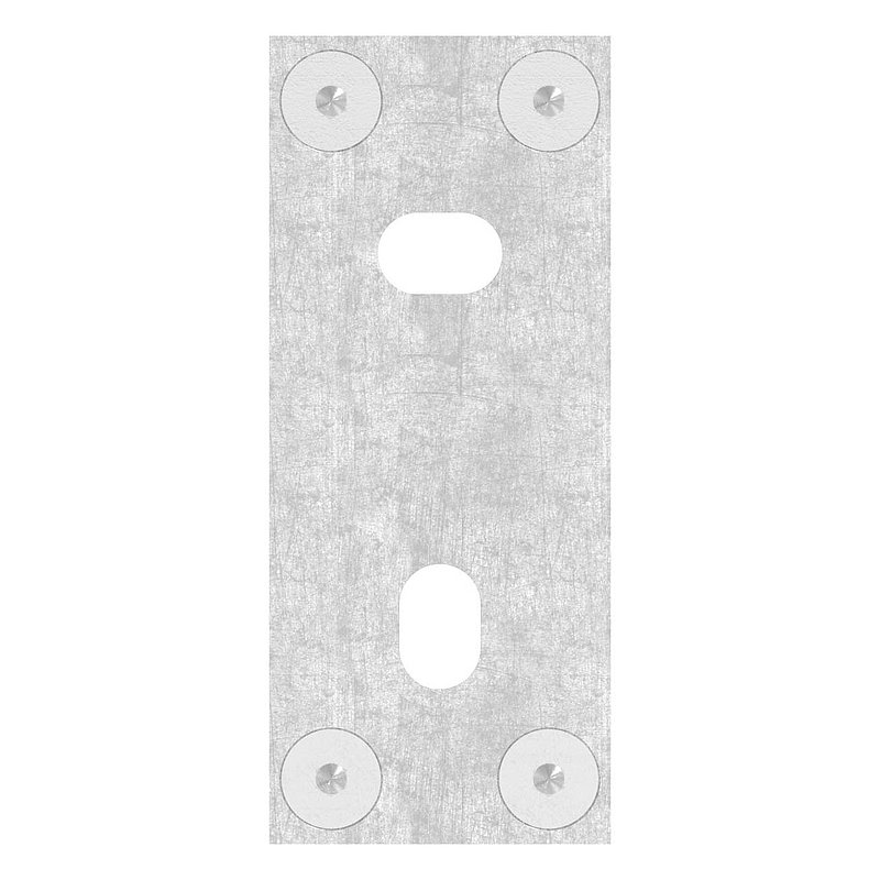 Wandbefestigung für Geländerpfosten 42,4mm, V2A