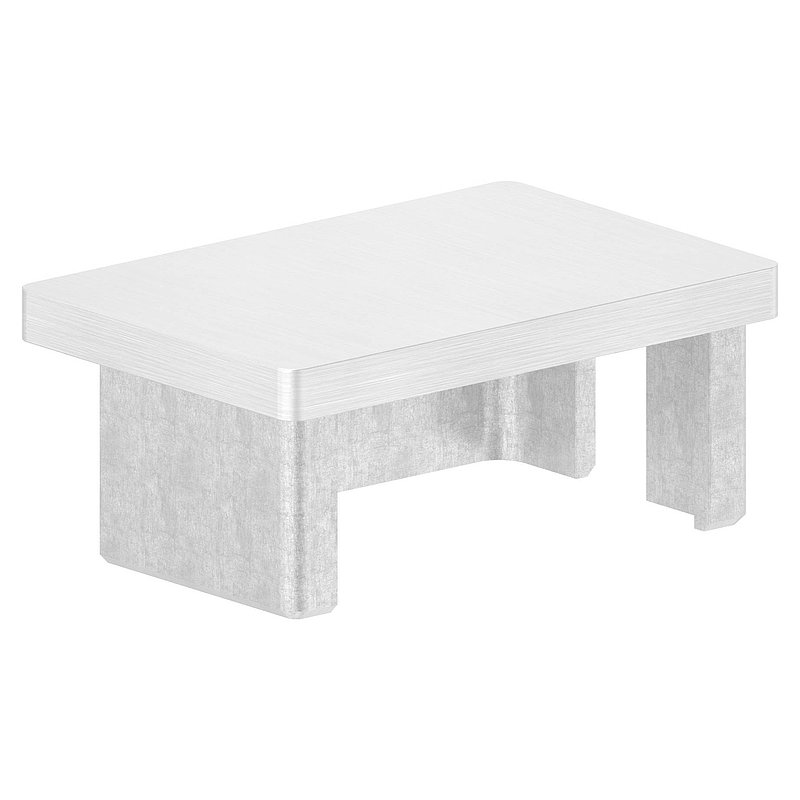 Push-in cap, for tube 60x40x2.0mm, AISI316