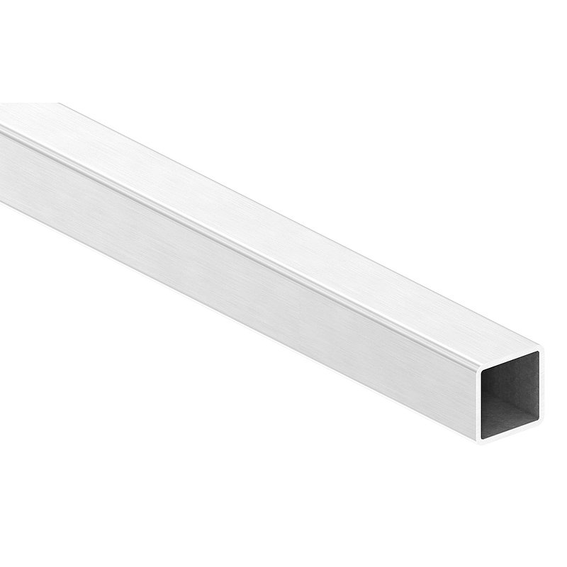 Tube carré acier inoxydable, 40x40x3,0mm, L: 6000mm, V2A